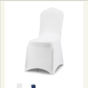 White spandex banquet chair covers - 5 total